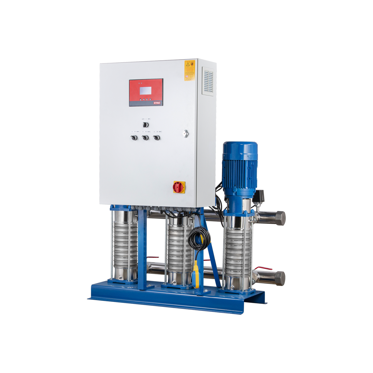 3KO-ST 20/8-110 (20 Floors-300 Flats) Three Pump Complete Stainless Steel Hydrophore