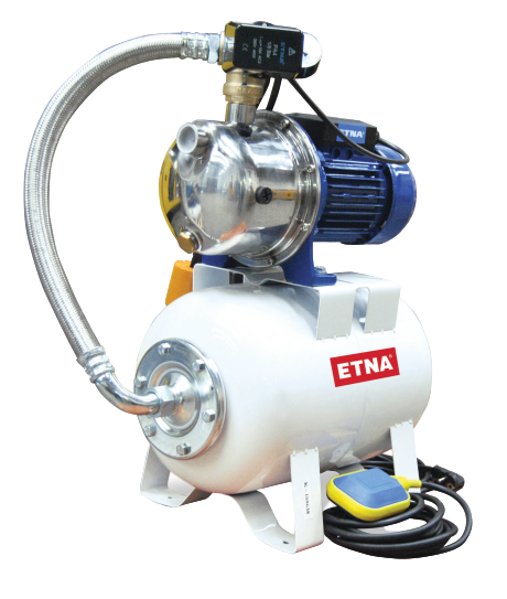 ETNA JET INOX 100-50WS (4 Floors-4 Flats) - Complete Stainless Steel Hydrophore with 50lt. Tank