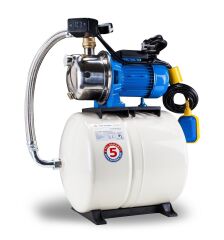 ETNA JET INOX 100-24ES (4 Floors-4 Flats) - Complete Stainless Steel Jet Hydrophore with 24lt Explosion Proof Tank