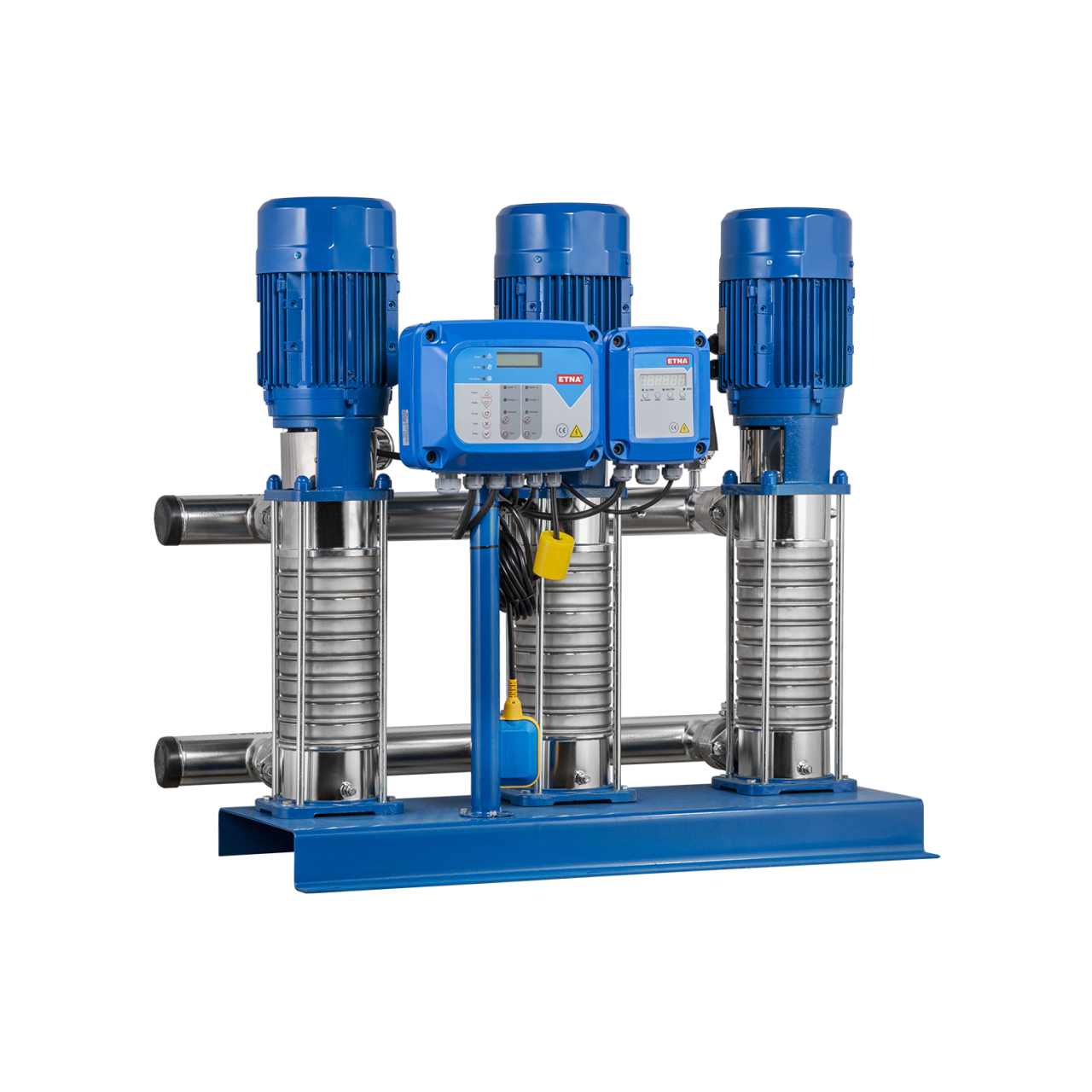 3KO-ST 12/9-55 (20 Floors-180 Flats) Three Pump Complete Stainless Steel Hydrophore