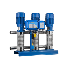 3KO-ST 12/9-55 (20 Floors-180 Flats) Three Pump Complete Stainless Steel Hydrophore