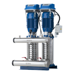 2HF KO-ST 8/9-40 (17 Floors-80 Flats) Double Pump Complete Stainless Steel Frequency Converter Hydrophore