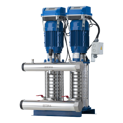 2HF KO-ST 12/5-30 (9 Floors-120 Flats) Two Pumps Complete Stainless Steel Frequency Converter Hydrophore
