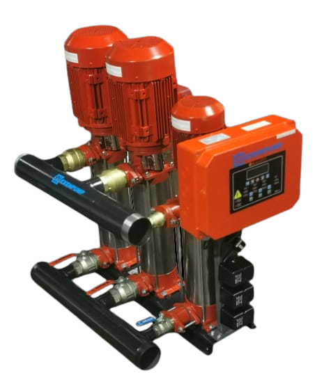 EXDP-Y 2/910-J212 (2x12m³/h-90mSS+2m³/h-100mSS) 2 Elektrik + 1 Jokey Yangın Hidroforu